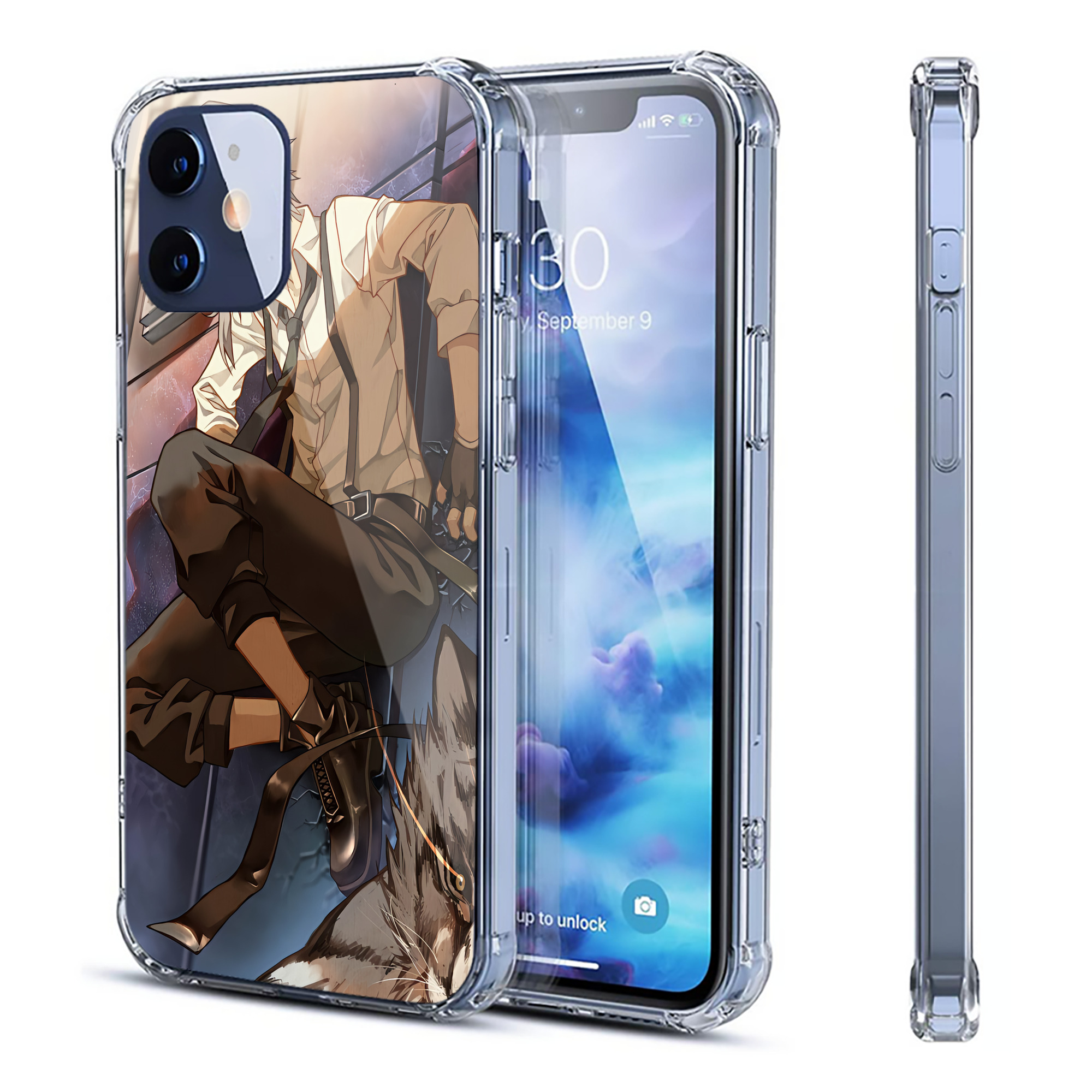 （画像用） 文豪ストレイドッグス Bungo Stray Dogs 【iPhone 12シリーズ対応】透明スマホケース（クリアソフトケース）